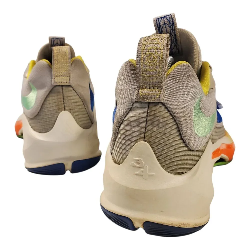 NIKE Shoes AIR ZOOM FREAK 3 Mens Size 10 Gray Blue Green Basketball Sneaker